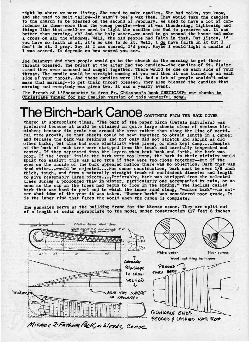 Page 6 - Chandeleur, a Feast of the Candles; The Birch-bark Canoe