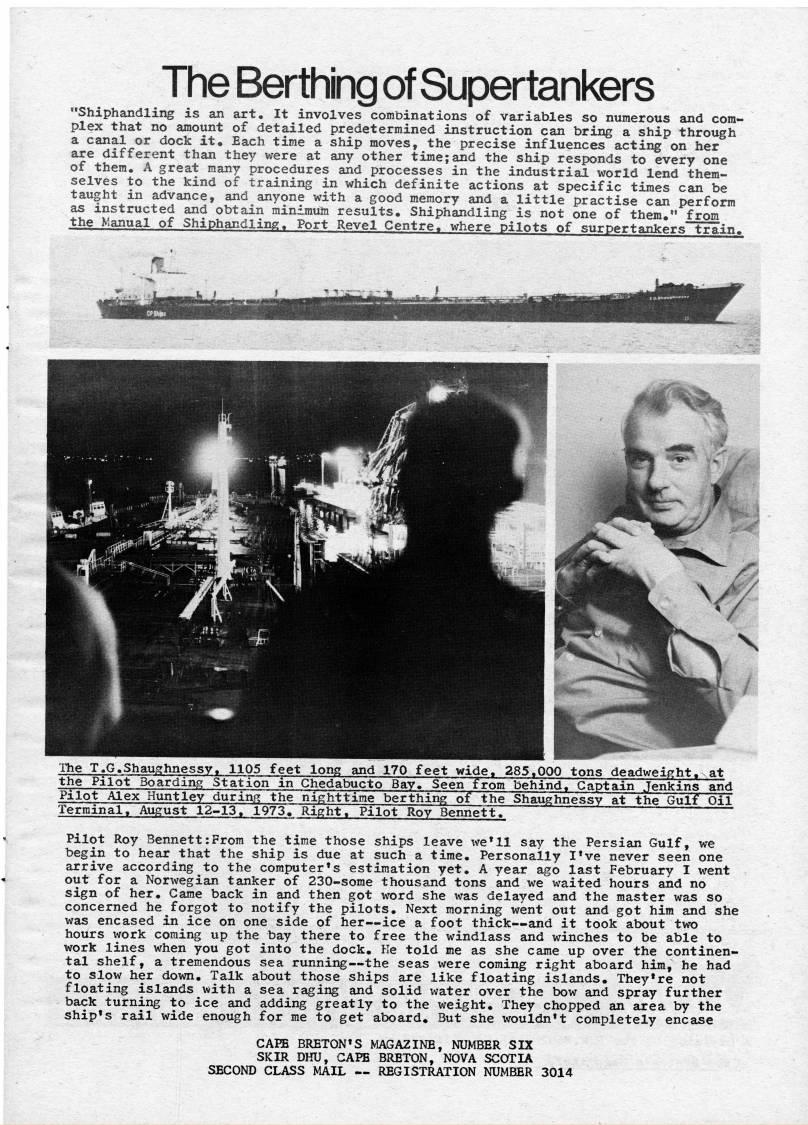 Page 1 - The Berthing of Supertankers
